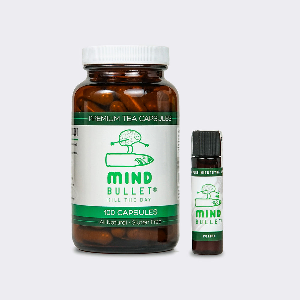 Mind Bullet®: Tea with Kratom/Alpha GPC and MCT